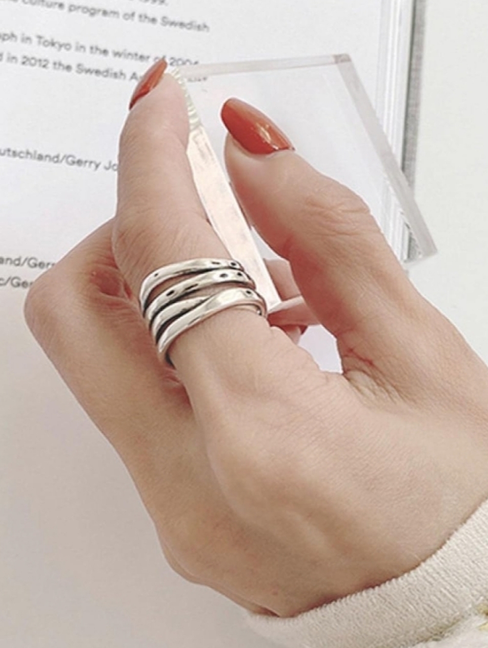 Sterling Silver Multi-Band Stackable Ring - Silver